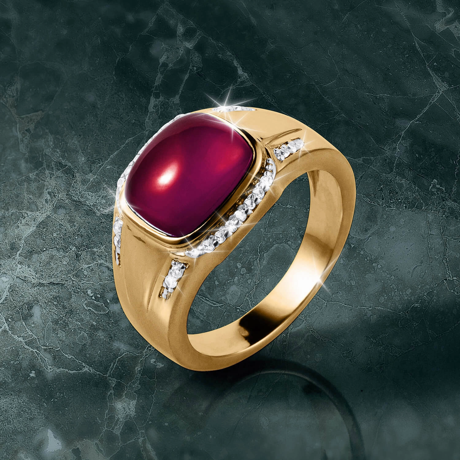 Garnet Beam Ring