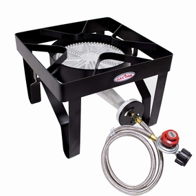 Gas ONE 689596 200,000 BTU Square Heavy- Duty Single Burner Outdoor Stove Propane Gas Cooker