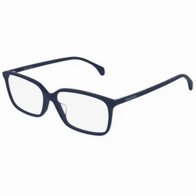 Gucci Men's Eyeglasses - Blue Plastic Full Rim Frame Demo Lens | GUCCI GG0553OA 007