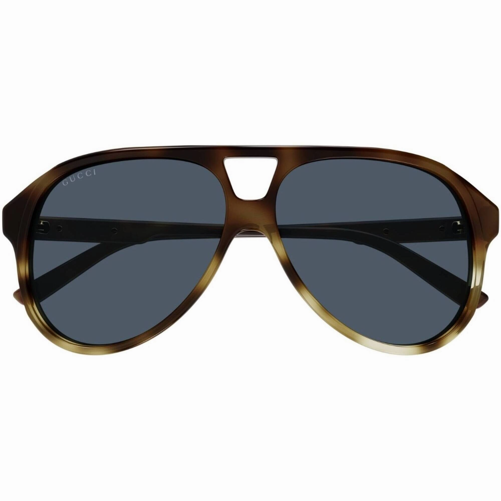 Gucci Men's Sunglasses - Havana Acetate Full Rim Pilot Frame Blue Lens | GG1286S 004