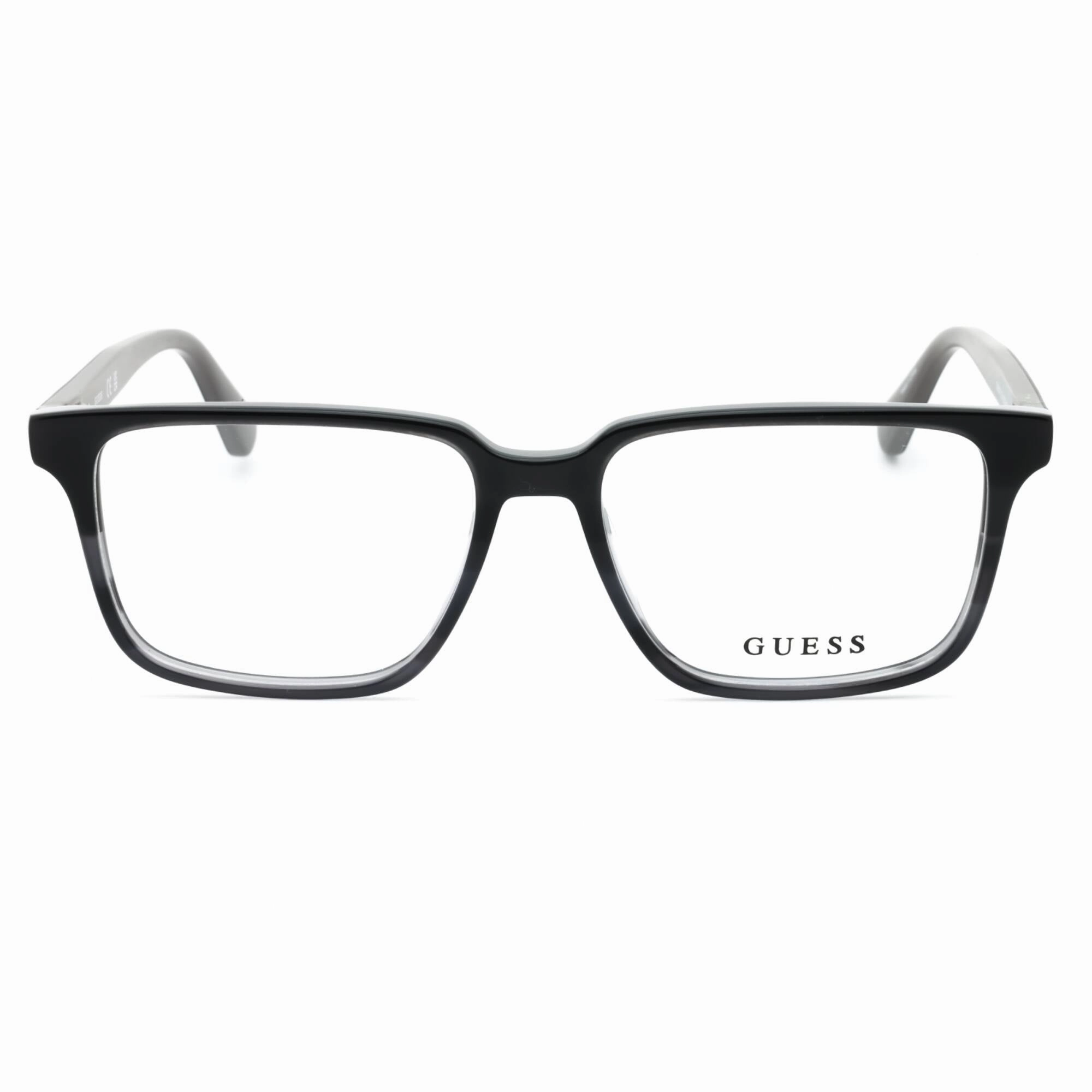 Guess Men's Eyeglasses - Grey/Other Acetate Square Shape Full Rim Frame | GU50047 020
