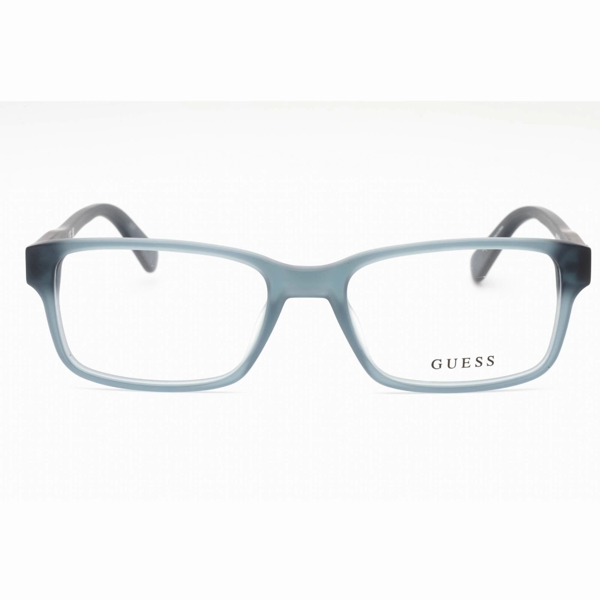 Guess Men's Eyeglasses - Grey Plastic Rectangular Shape Full Rim Frame | GU1906 020