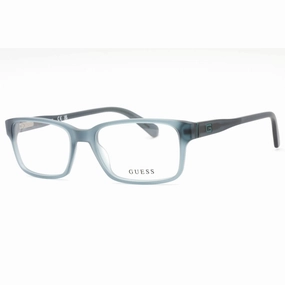 Guess Men's Eyeglasses - Grey Plastic Rectangular Shape Full Rim Frame | GU1906 020
