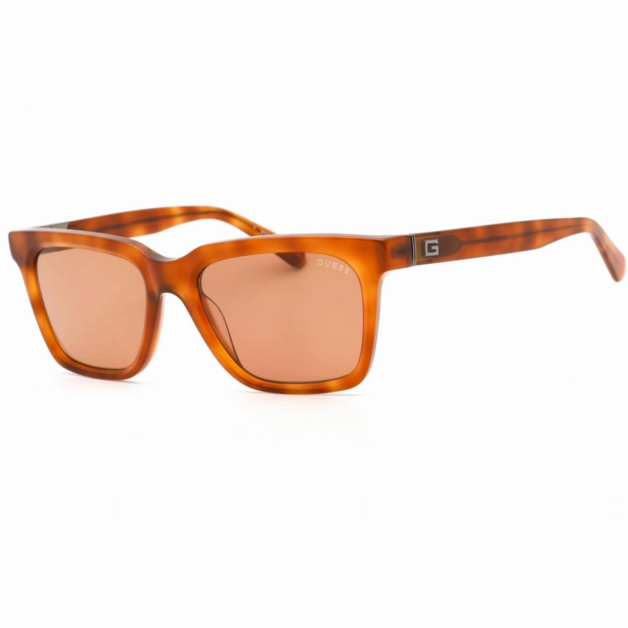 Guess Men's Sunglasses - Brown Lens Havana/Other Plastic Square Frame | GU00064 56E