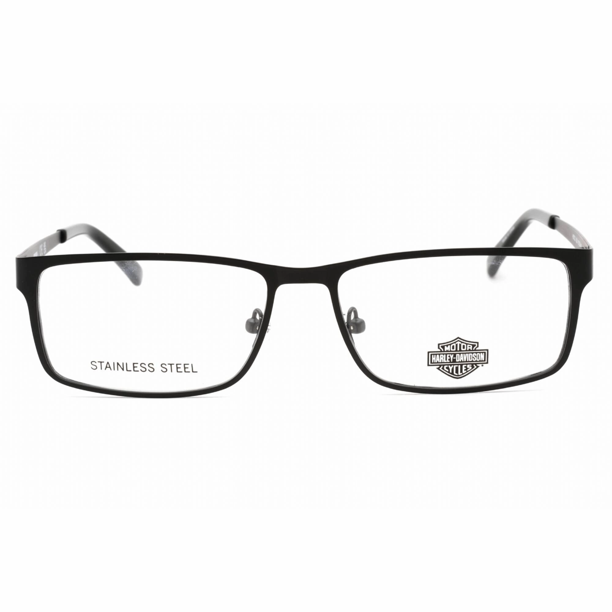 Harley Davidson Men's Eyeglasses - Clear Demo Lens Black Rectangular | HD0722 B84