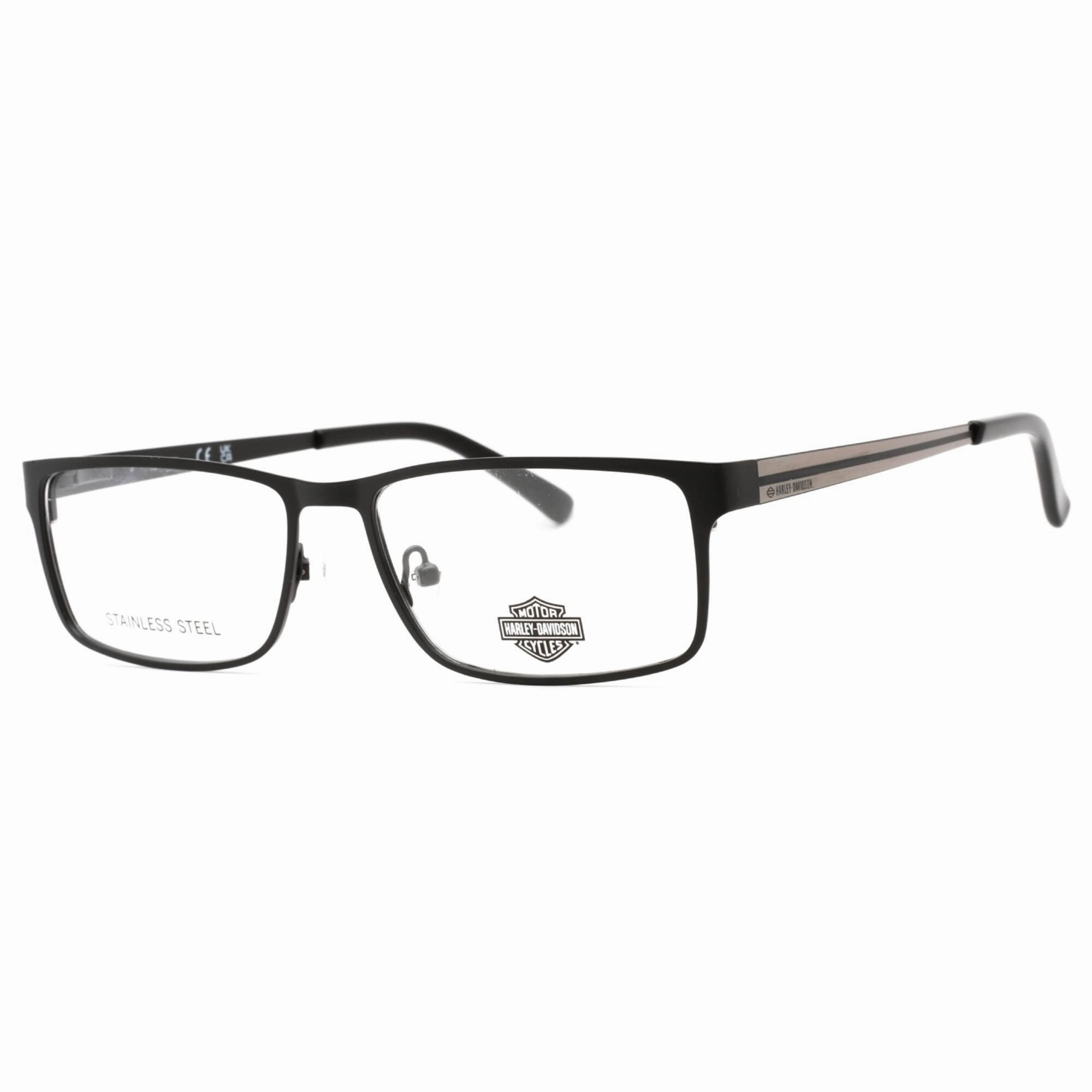 Harley Davidson Men's Eyeglasses - Clear Demo Lens Black Rectangular | HD0722 B84