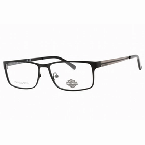 Harley Davidson Men's Eyeglasses - Clear Demo Lens Black Rectangular | HD0722 B84