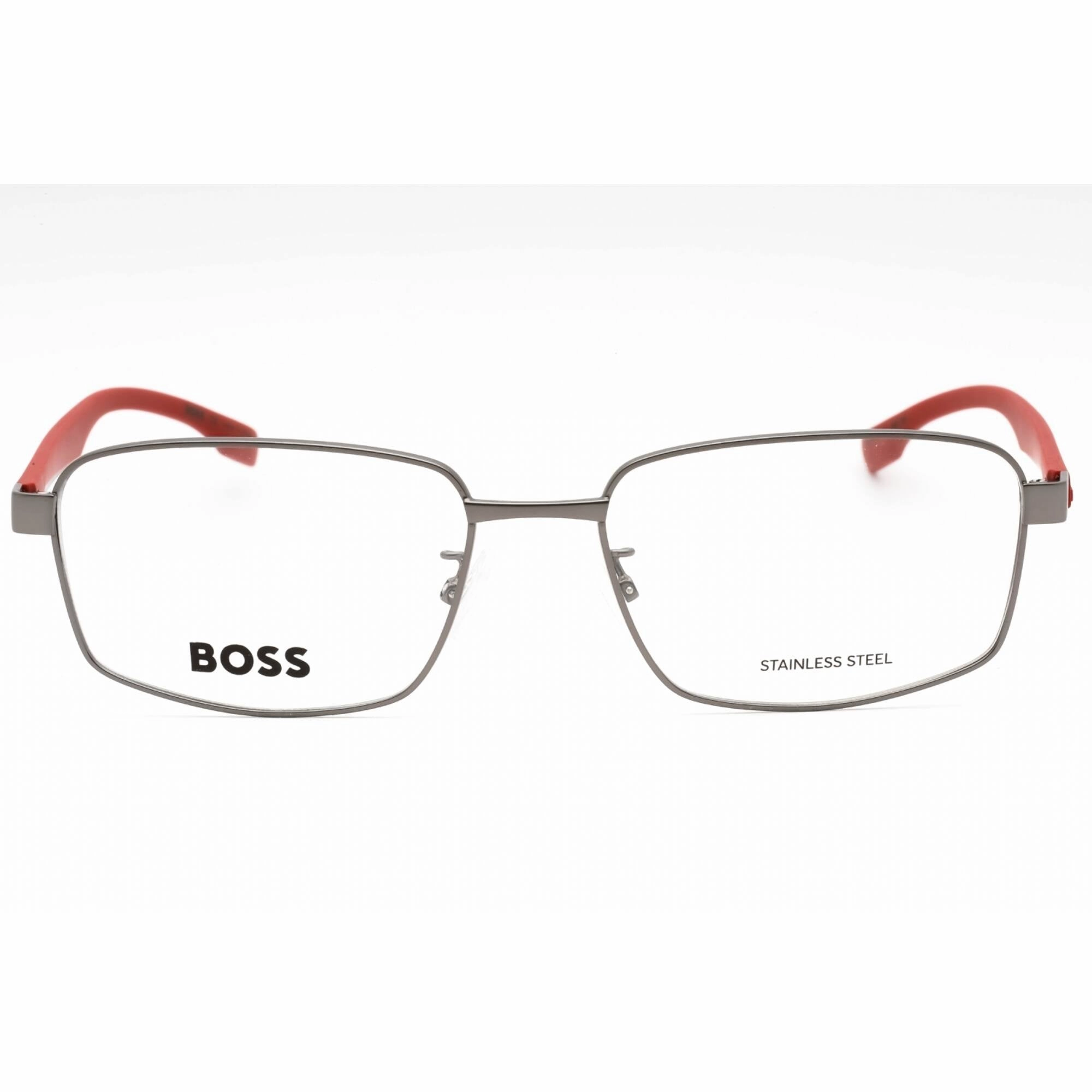 Hugo Boss Men's Eyeglasses - Matte Dark Ruthenium Metal Frame | BOSS 1470/F 0R80 00