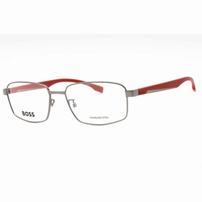 Hugo Boss Men's Eyeglasses - Matte Dark Ruthenium Metal Frame | BOSS 1470/F 0R80 00