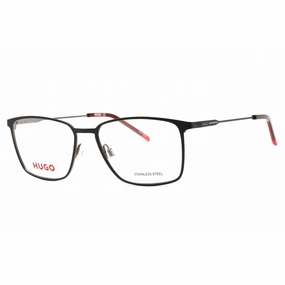 Hugo Men's Eyeglasses - Matte Black On Dark Ruthenium Silver Frame | HG 1181 0RZZ 00