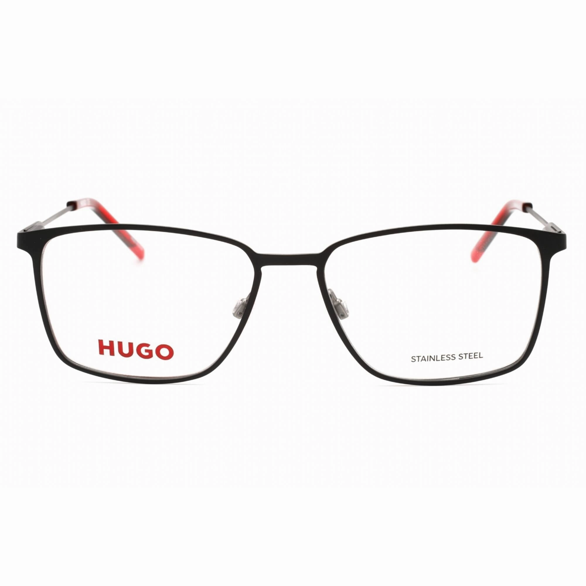 Hugo Men's Eyeglasses - Matte Black On Dark Ruthenium Silver Frame | HG 1181 0RZZ 00