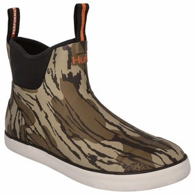 Huk Rogue Wave Deck Boots for Men - Mossy Oak Original Bottomland - 10M