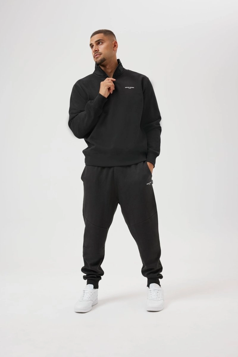 INSPORT MEN'S ALASKA QUARTER ZIP TOP BLACK