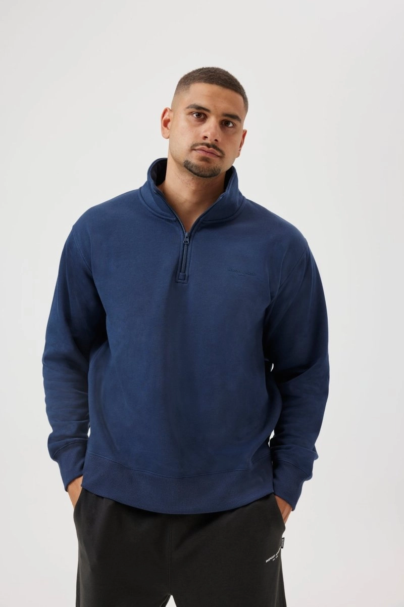 INSPORT MEN'S ALASKA QUARTER ZIP TOP NAVY