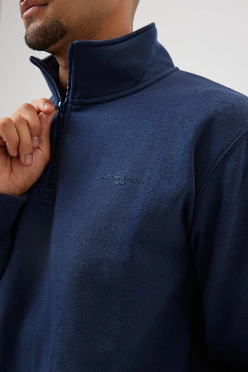 INSPORT MEN'S ALASKA QUARTER ZIP TOP NAVY