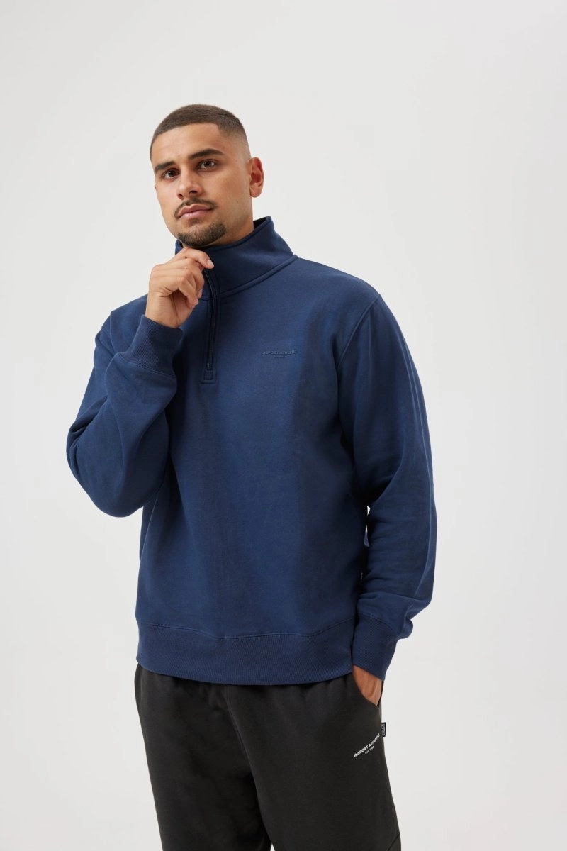 INSPORT MEN'S ALASKA QUARTER ZIP TOP NAVY
