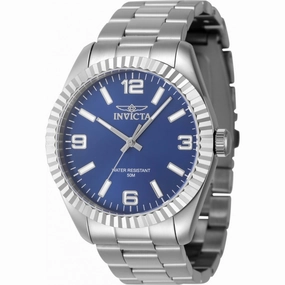 Invicta Men's Quartz Watch - Specialty Blue Dial Stainless Steel Bracelet | 47451