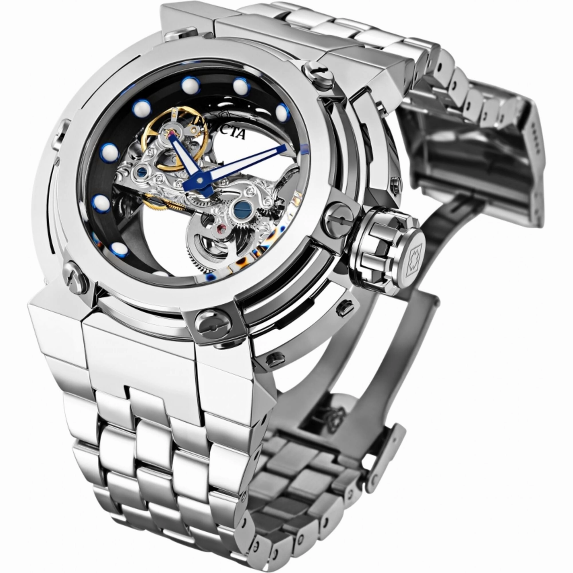 Invicta Men's Watch - Coalition Forces X-Wing Black Dial Steel Bracelet | 31025