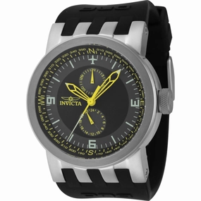Invicta Men's Watch - DNA Compass Quartz Grey and Black Dial Silicone Strap | 44225