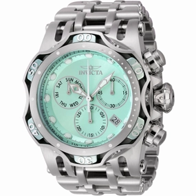 Invicta Men's Watch - Fusion Quartz Chronograph Turquoise Dial Steel Bracelet | 45658