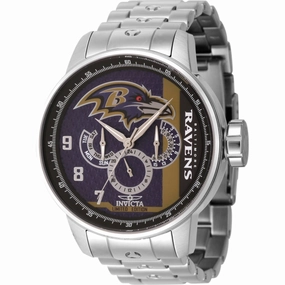 Invicta Men's Watch - NFL Baltimore Ravens Quartz Stainless Steel Bracelet | 45140