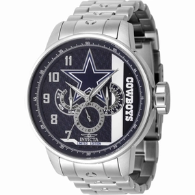 Invicta Men's Watch - NFL Dallas Cowboys Silver, White and Blue Dial bracelet | 45124