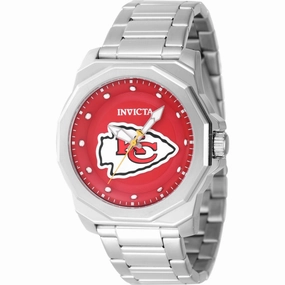 Invicta Men's Watch - NFL Kansas City Chiefs Red Dial Stainless Steel Bracelet | 47928
