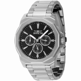 Invicta Men's Watch - Speedway Quartz Black Dial Stainless Steel Bracelet | 46842