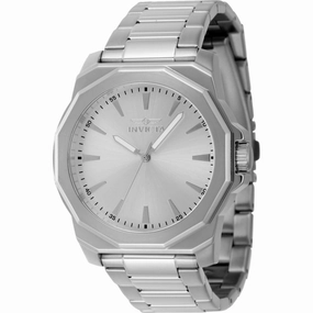 Invicta Men's Watch - Speedway Quartz Silver Brass Dial Silver Tone Bracelet | 46832