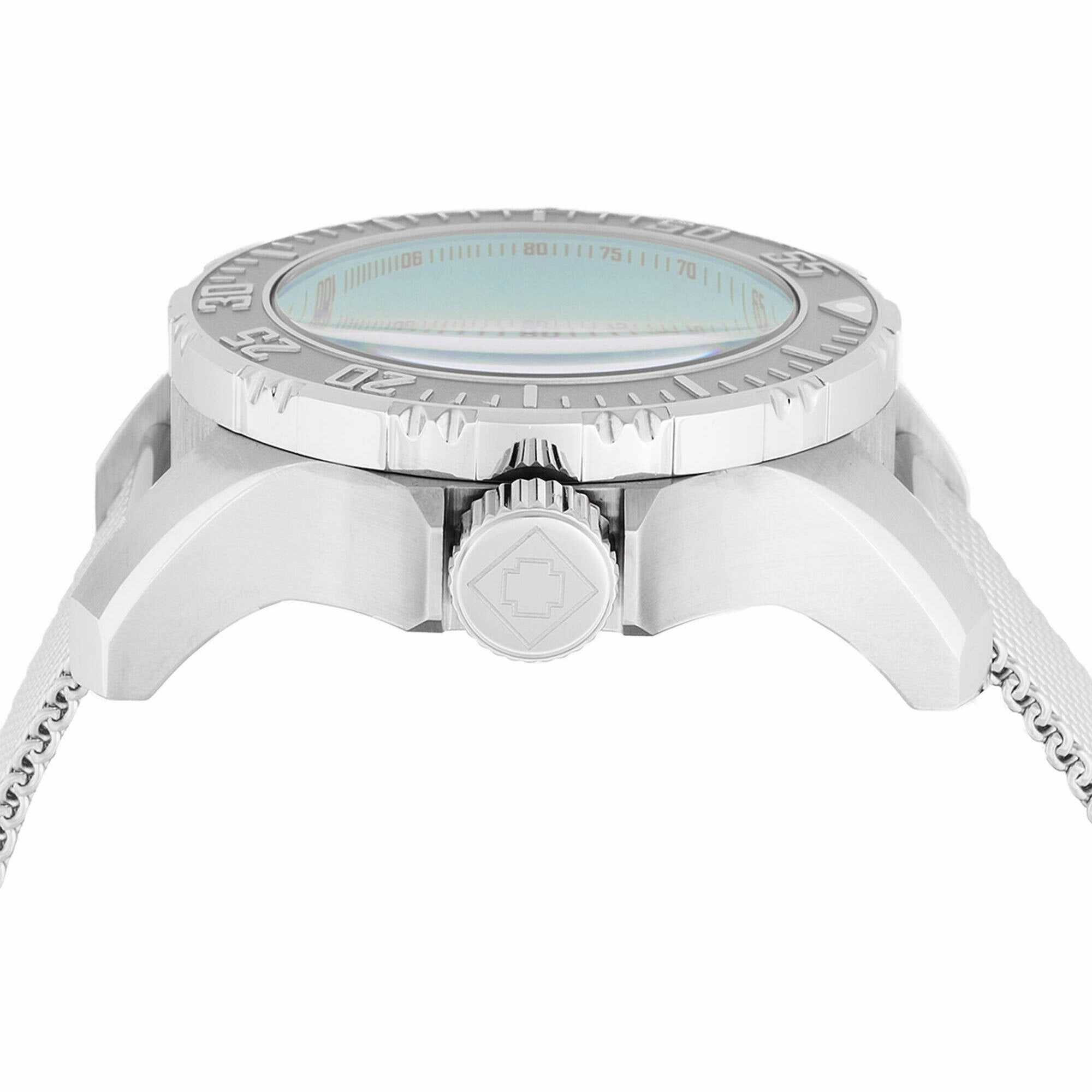 Invicta Men's Watch - Vintage Quartz Chrono Turquoise Dial Mesh Bracelet | 48012