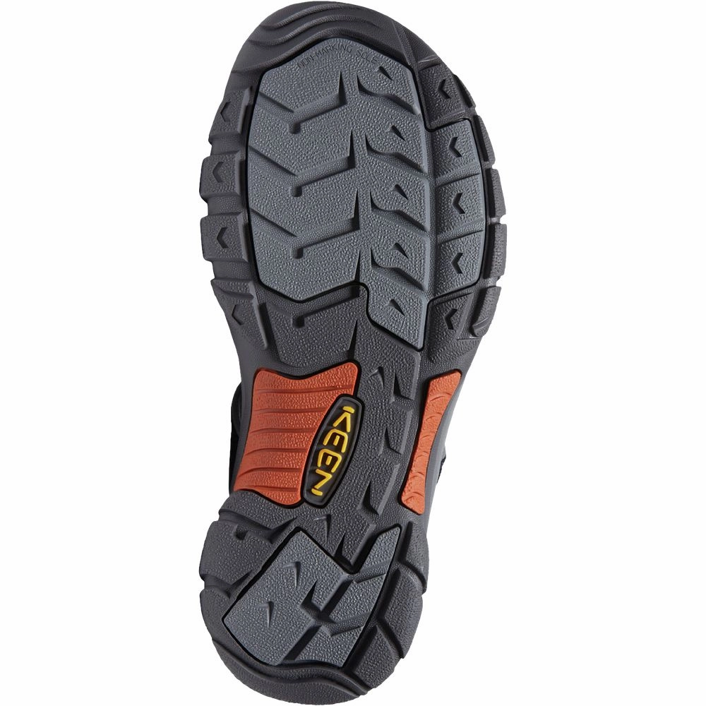 KEEN 1027300 Men's Newport Closed Toe Slip on Slide Sandals, Sky Captain/Bombay Brown, 11