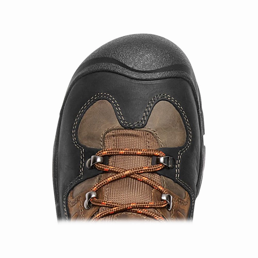 KEEN Utility 1017833 Coburg 8'' Waterproof Steel Toe Work Boots for Men - Cascade Brown/Brindle - 10.5M