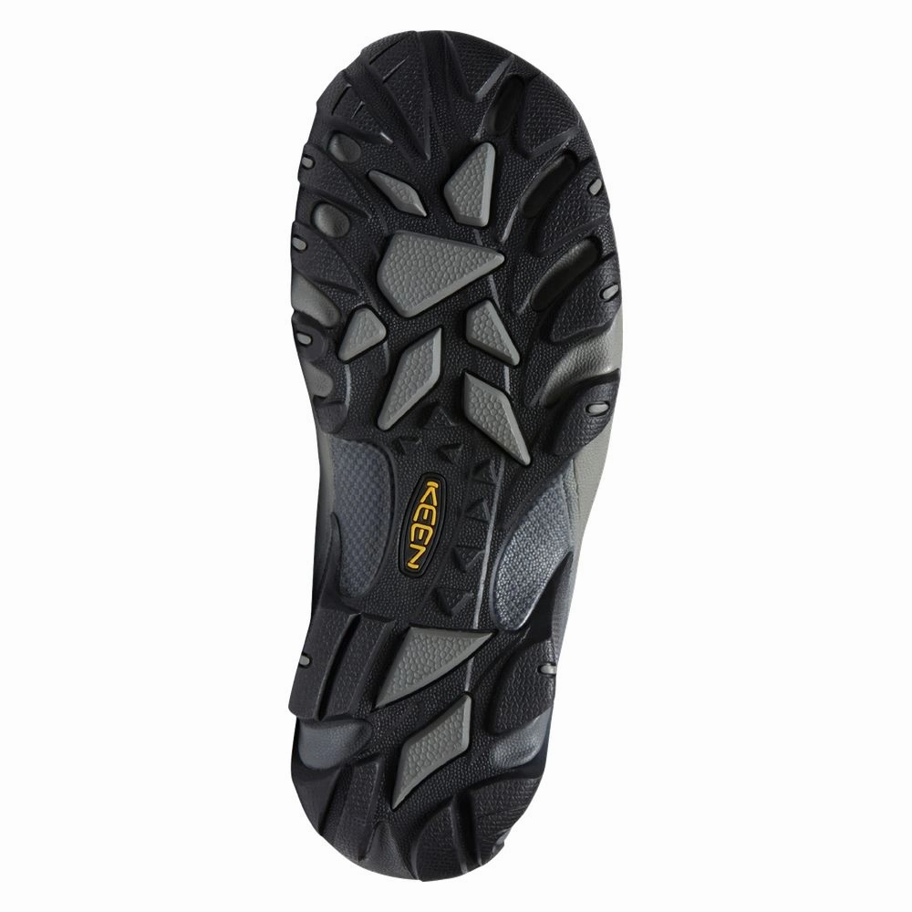 Keen Voyageur Hiking Shoes for Men - Steel Grey/Scarlet Ibis - 11M