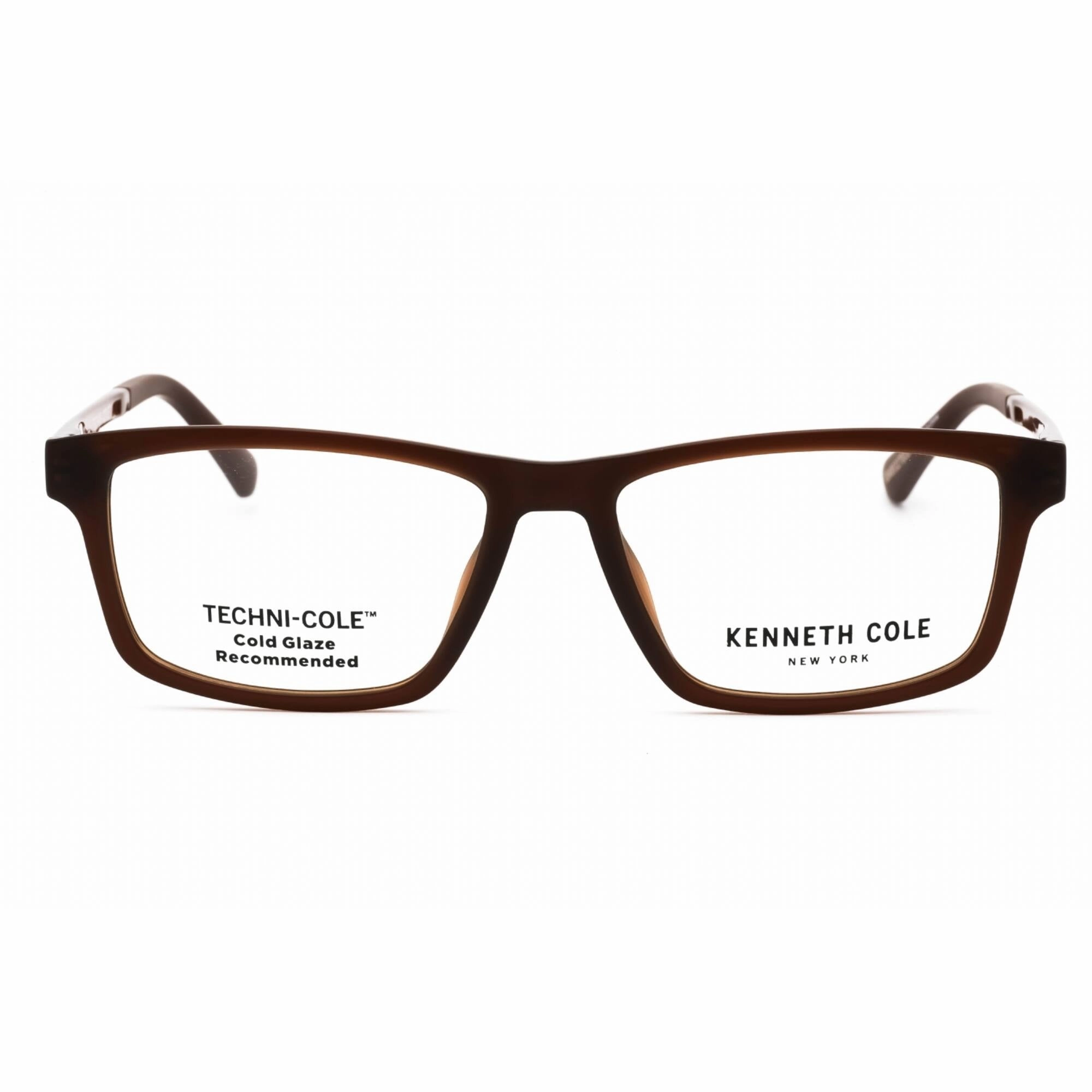 Kenneth Cole New York Men's Eyeglasses - Matte Dark Brown Acetate Frame | KC0354 049