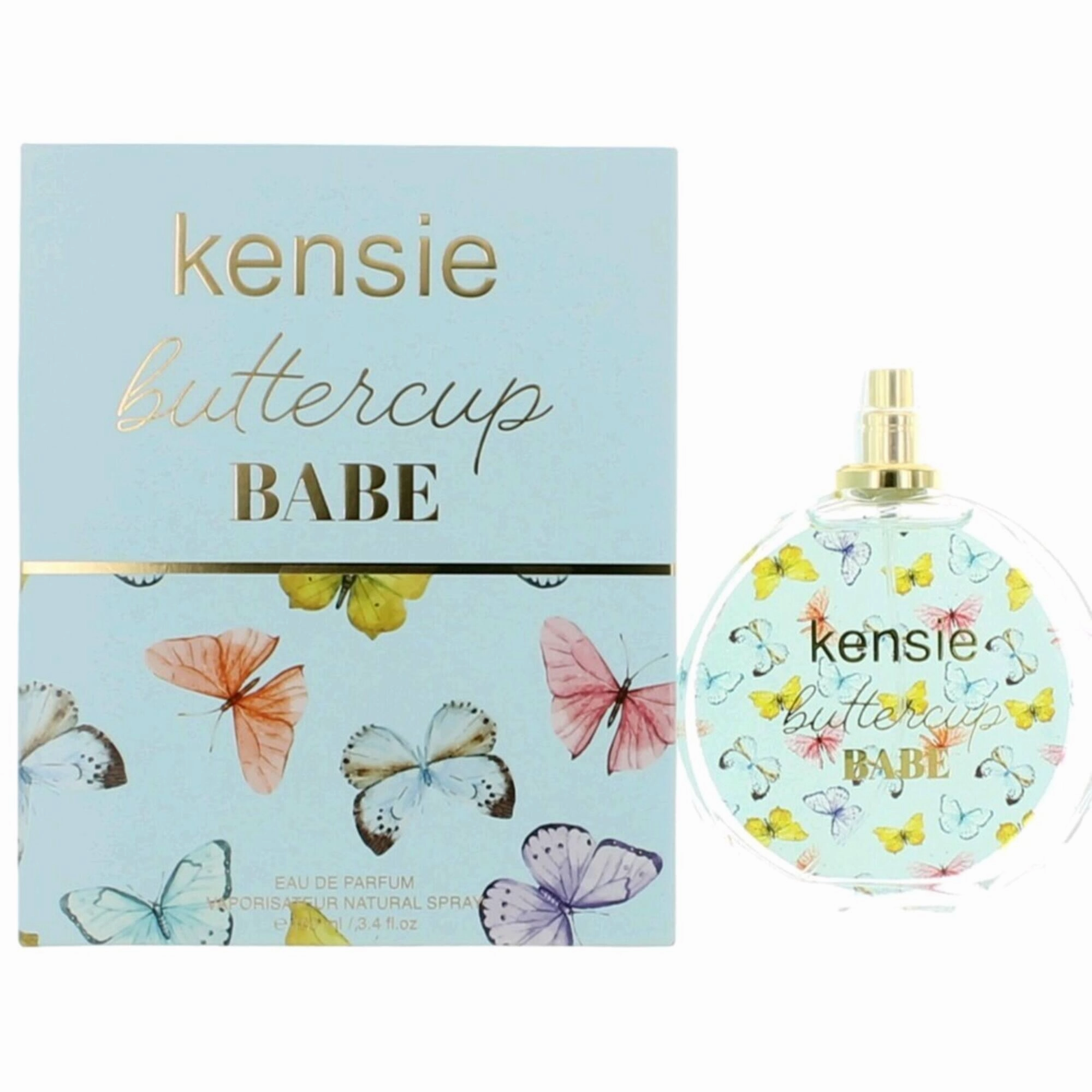 Kensie Women's Eau De Parfum Spray - Buttercup Babe Florals and Warm Woods, 3.4 oz