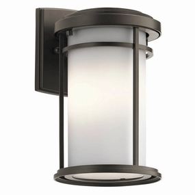 Kichler 49686OZ Toman 10.25" Olde Bronze Medium Base (E-26) Outdoor Wall Light