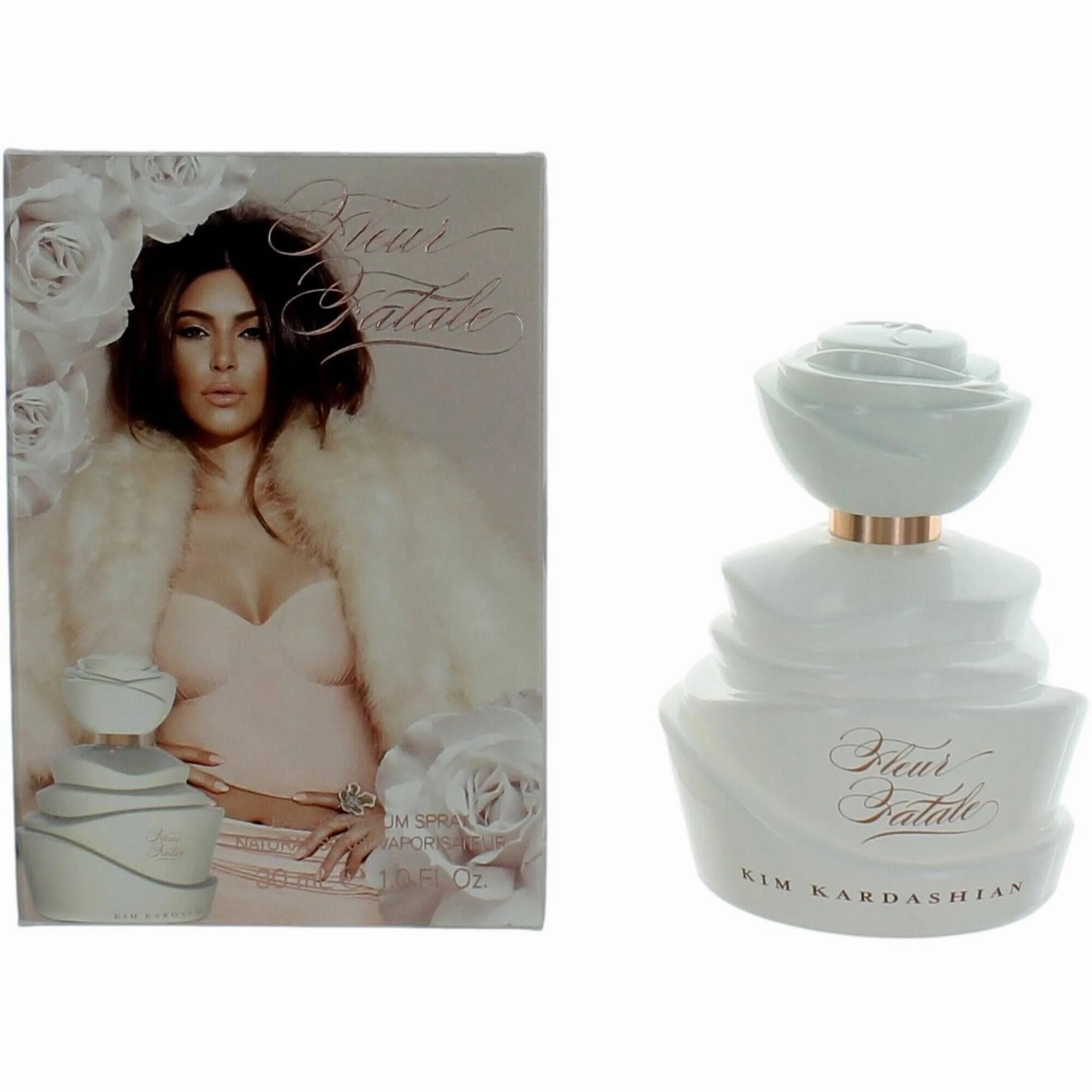 Kim Kardashian Women's EDP Spray - Fleur Fatale Floral Woody Musk Fragrance, 1 oz