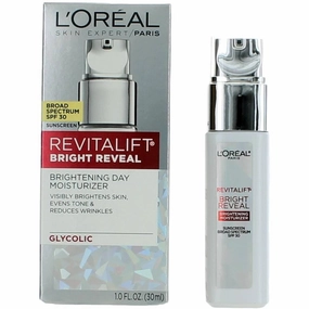 L'Oreal Women's Brightening Day Moisturizer - Revitalift Bright Reveal SPF 30, 1 oz