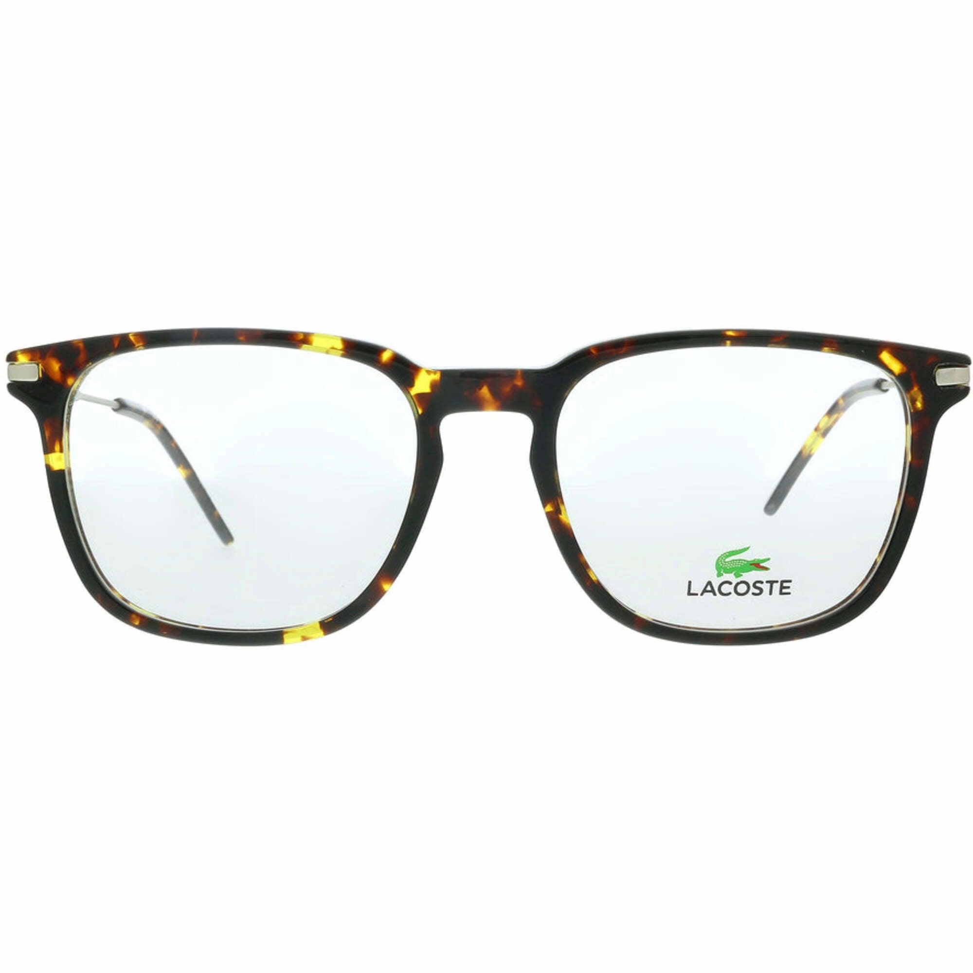 Lacoste Men's Eyeglasses - Tokyo Havana Plastic Square Frame | LACOSTE L2603ND 220