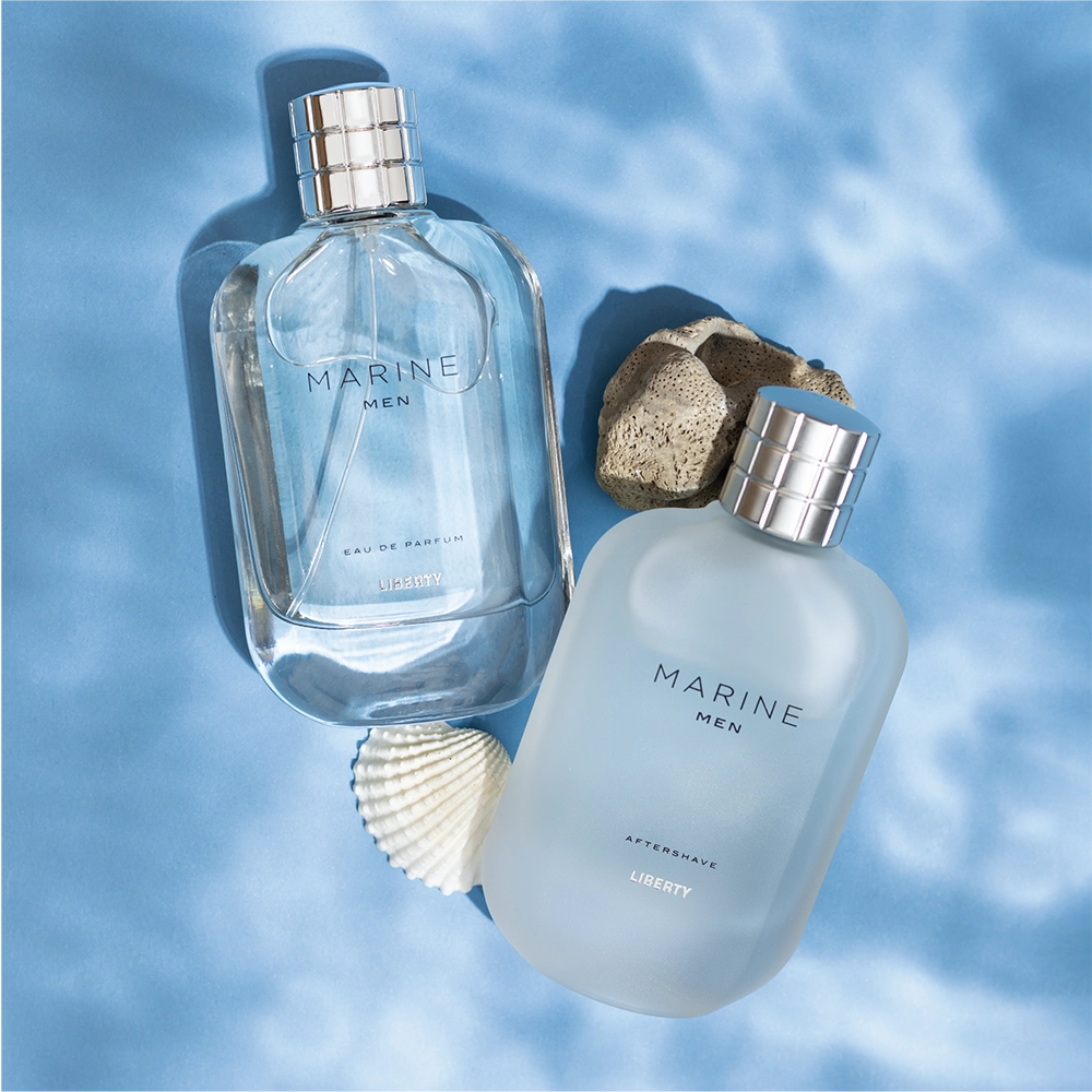 Liberty Luxury Marine Perfume for Men (100ml/3.4Oz), Eau De Parfum (EDP), Crafted in France, Long Lasting Smell, Fresh & Aquatic notes.