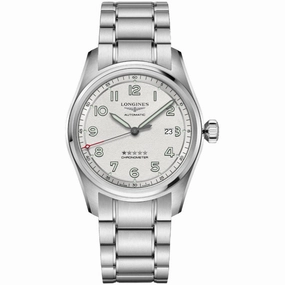 Longines Men's Watch - Spirit Chronometer Silver Tone Dial Stainless Steel | L38114739