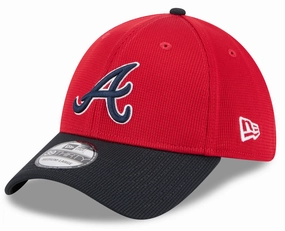 Men's Atlanta Braves New Era Red 2025 Spring Training 39THIRTY Flex-Fit Hat