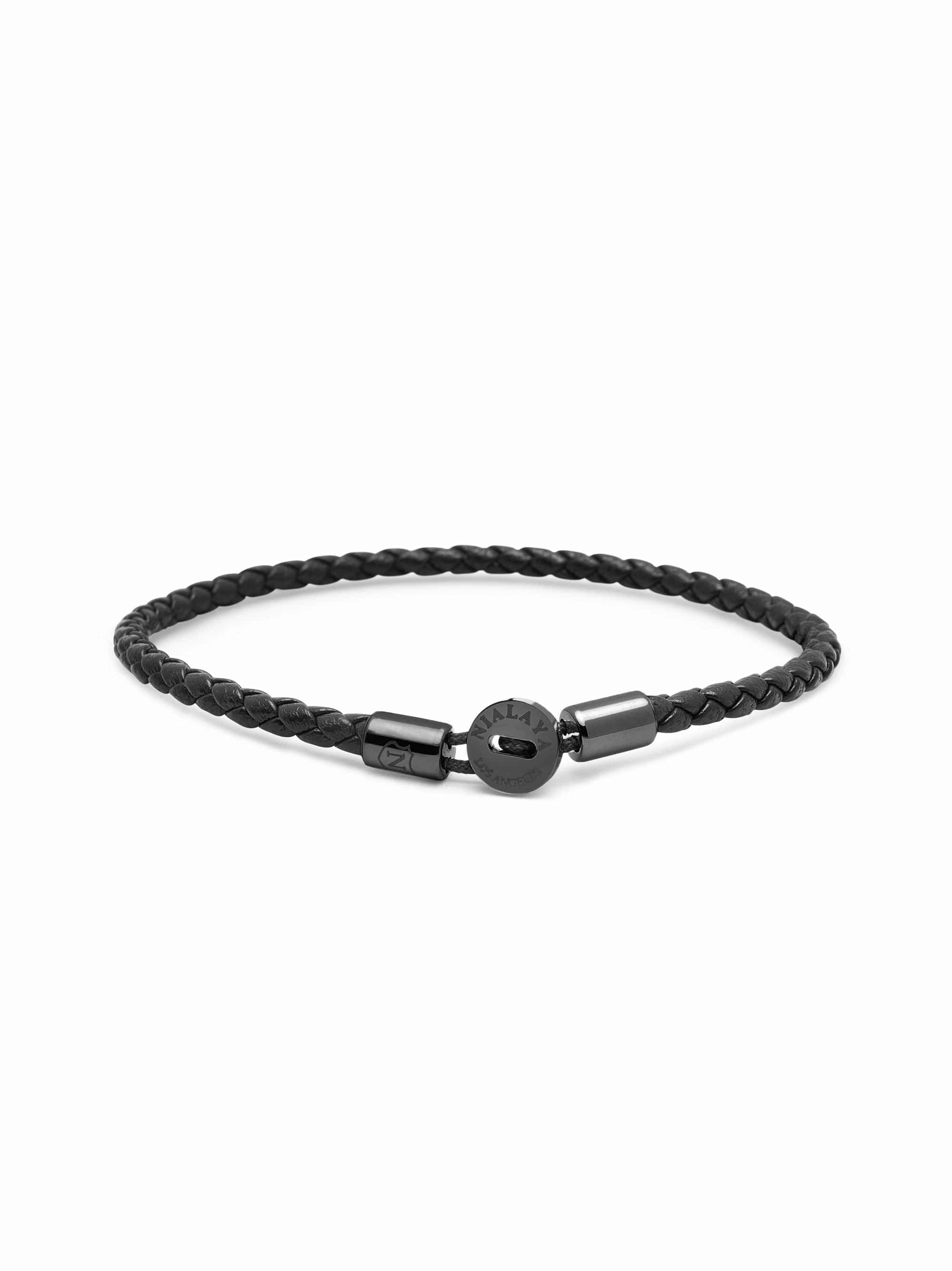 Men's Braided Lux Leather Bracelet