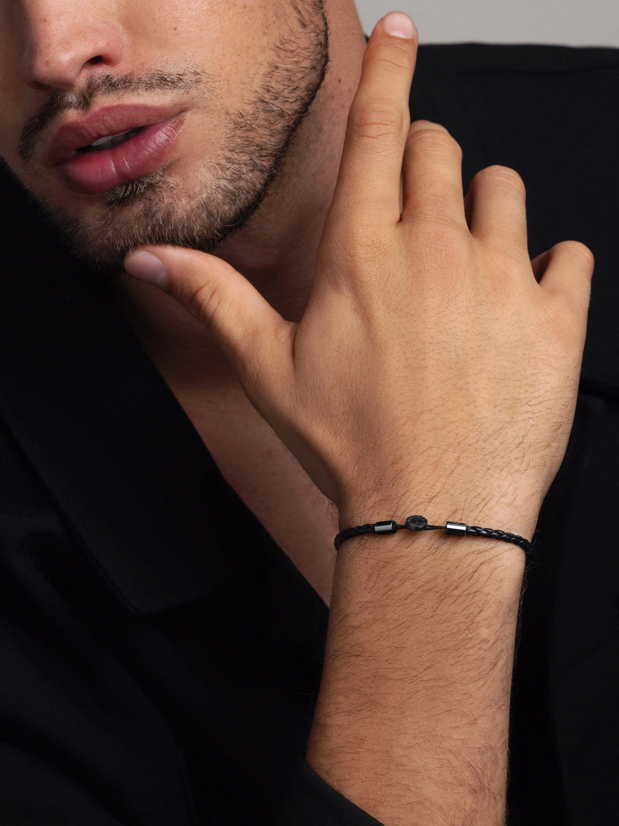 Men's Braided Lux Leather Bracelet
