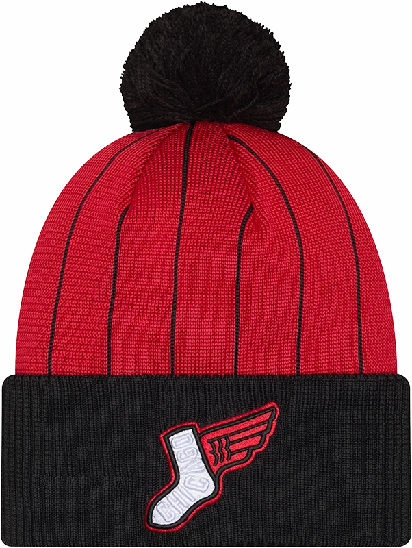 Men's Chicago White Sox 2025 City Connect Red/Black New Era Cuffed Knit Hat