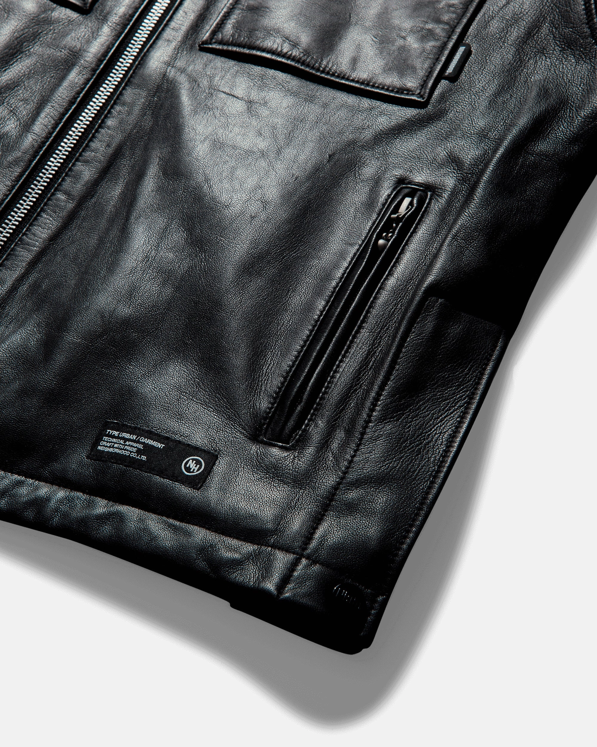 Men's Leather PM Jacket Black