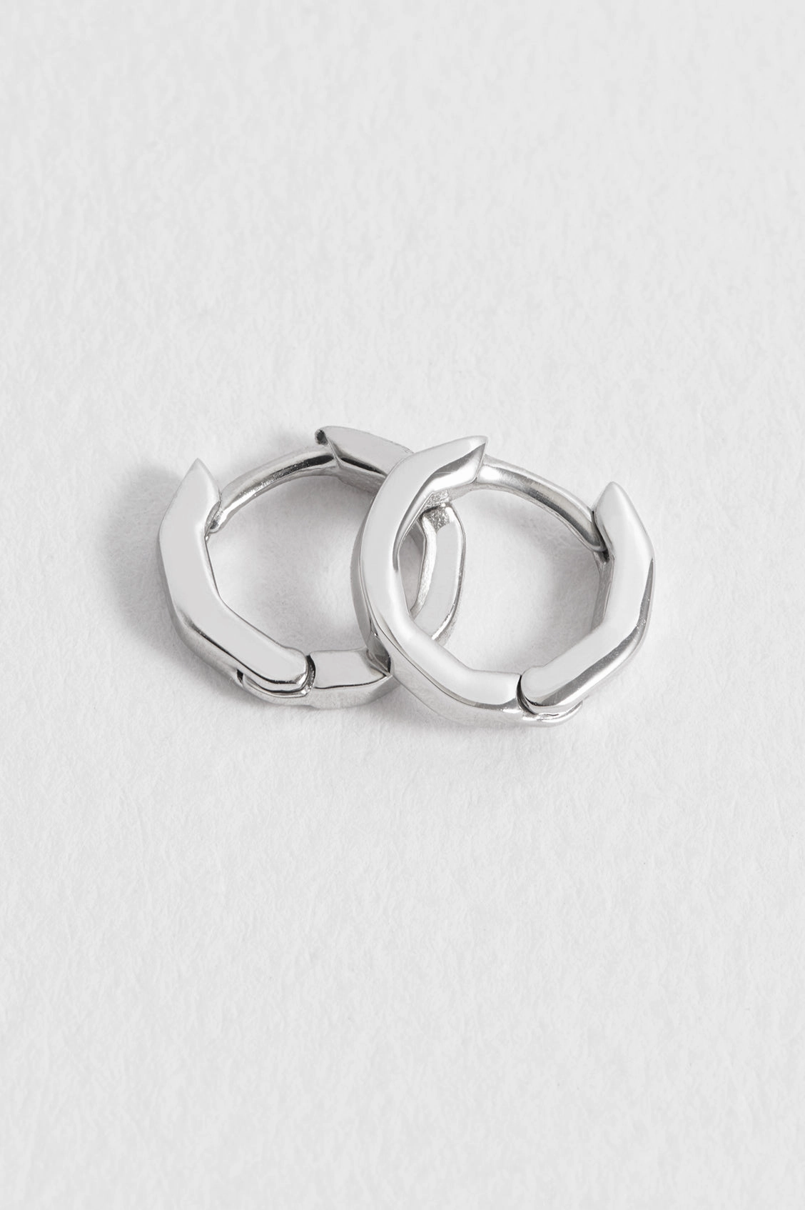 Men's Octagon Huggie Hoop