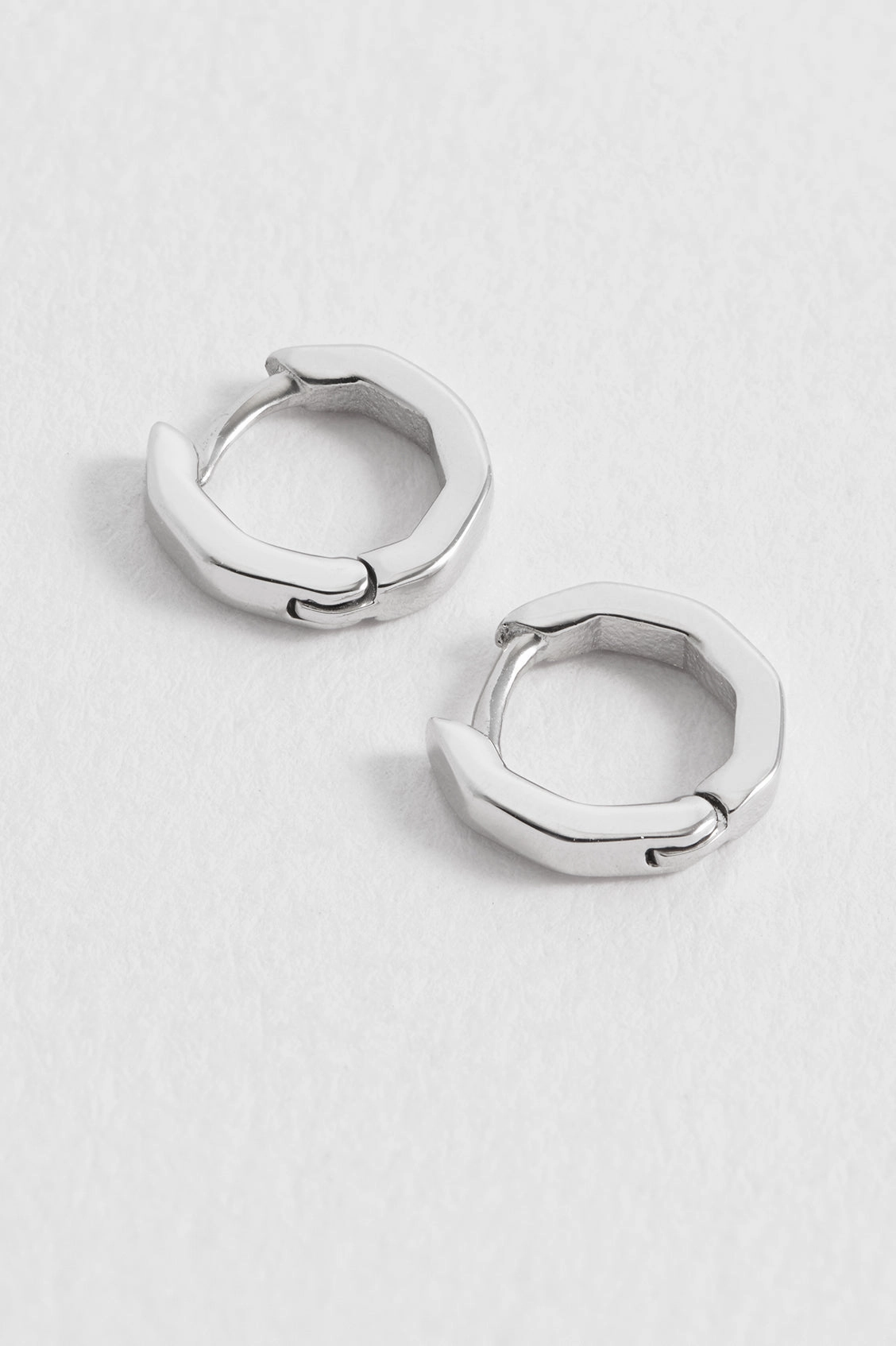 Men's Octagon Huggie Hoop