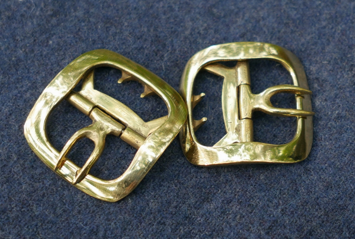 Men's Shoe Buckles Plain Brass