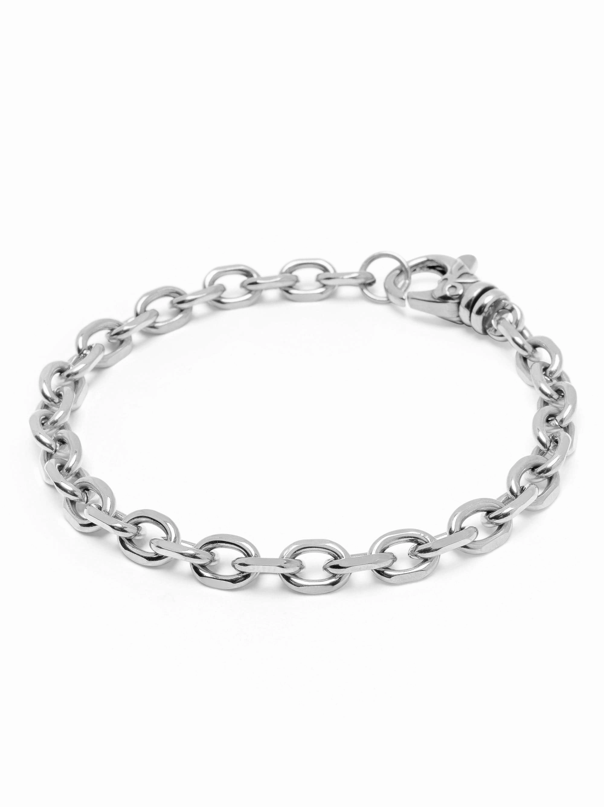 Men's Silver 6mm Cable Chain Bracelet